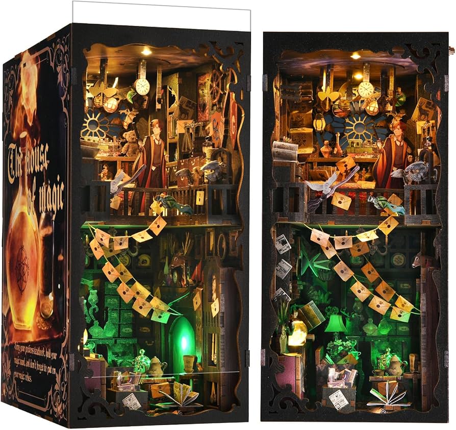 Amazon | ブックヌック キット、大人・ティーン向け DIY 3D 木製パズル